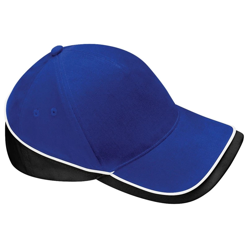 Image of Beechfield Beechfield Teamwear Competition Cap Baseball Headwear Pack of 2 in Bright Blue Bright Blue One Size Unisex 5059269088644