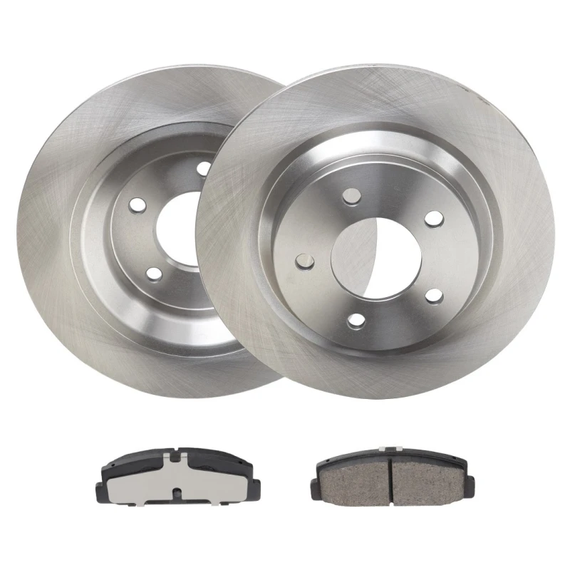 Image of RIDEX 3405B2256 Brake disc and pads set Rear Axle, Brake Disc Type: Solid, excl. wear warning contact Brake Set,disc brakes (3405)