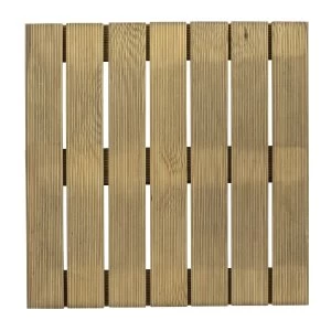 image of Rowlinson Wooden Floor Tile - 45 x 45cm