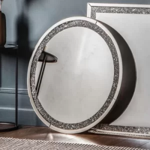 Image of Anton Round Mirror 90cm Silver