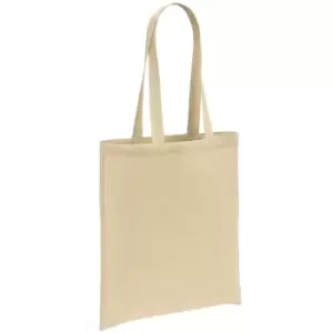 image of Brand Lab Cotton Long Handle Shopper Bag (One Size) (Natural)