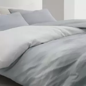 Image of Himeya Silver Lining Super Kingsize Duvet Cover, Dawn Blue