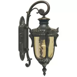 Image of Elstead Philadelphia - 1 Light Outdoor Small Wall Lantern Light Old Bronze IP44, E27
