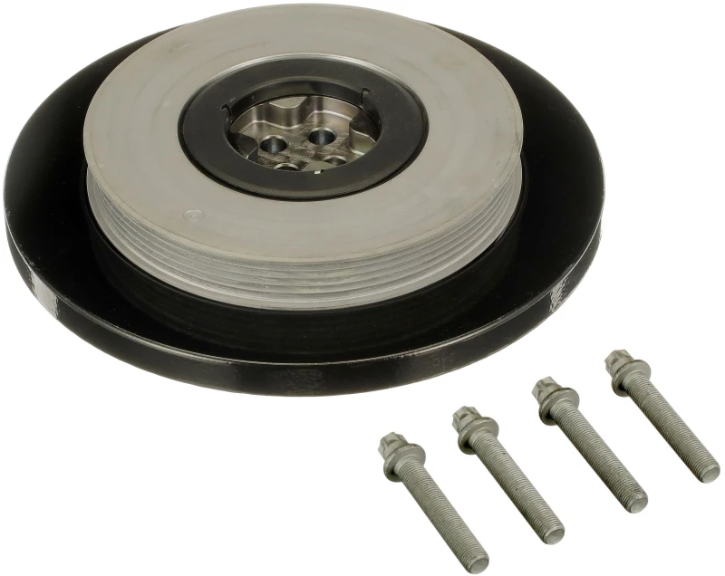 Image of GATES TVD1232A Crankshaft Pulley G-Force PowerLink with damping, with accessories, Ø: 240mm Metal Belt Pulley,crankshaft (3213)