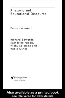 Image of Rhetoric and Educational Discourse : Persuasive Texts