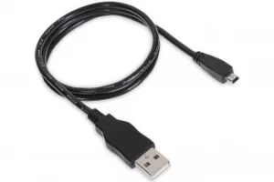 image of PRAKTICA USB A 2.0 Male to 8 Pin Mini USB Male Cable Black 3m fits Z250 WP240