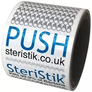 image of Deflecto SteriStik Door Push 480mm x 120mm Pack of 10 STP-120