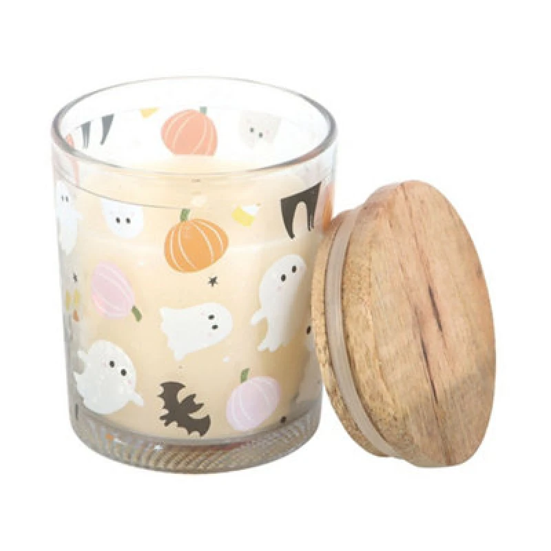 Image of Something Different Something Different Candy Corn Halloween Scented Candle in White White One Size Unisex 5063806044970