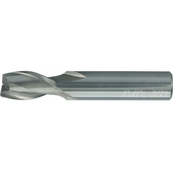 image of SwissTech 4.00MM Carbide 2 Flute Plain Shank Short Series Slot Drill - Uncoated