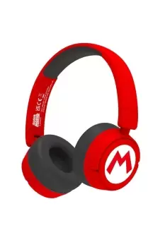 Image of OTL Super Mario Red Kids Wireless Headphones