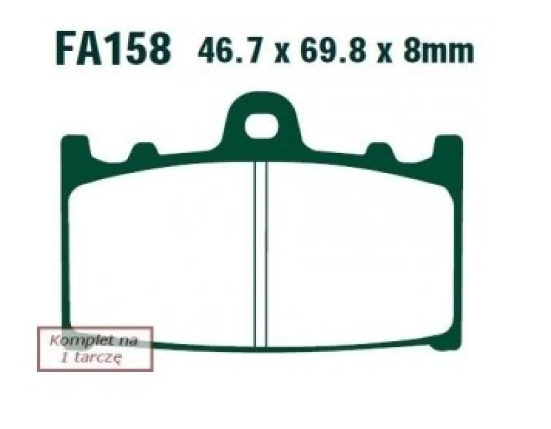 Image of EBC Brakes Brake pad set EBC Brakes FA158HH