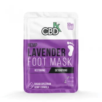 image of CBDfx - Hemp Foot Mask - Lavender - 50mg