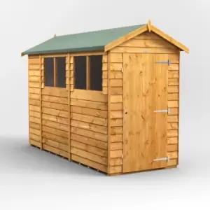 image of 10x4 Power Overlap Apex Garden Shed