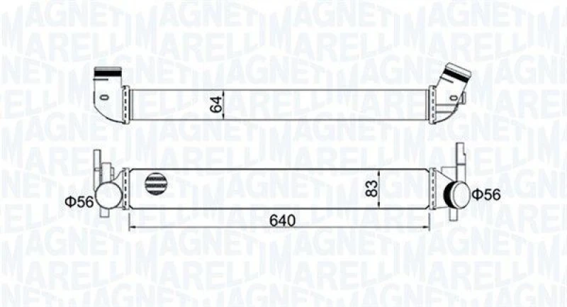 Image of MAGNETI MARELLI Intercooler MAGNETI MARELLI 351319204410