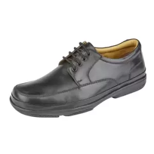 Image of Roamers Mens Leather Wide Fit 4 Eye Deluxe Casual Shoes (12 UK) (Brown)