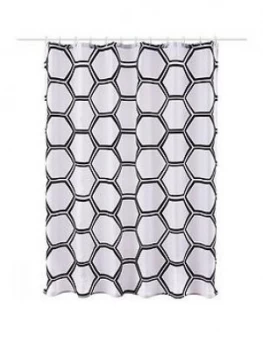 image of Aqualona Honeycomb Shower Curtain