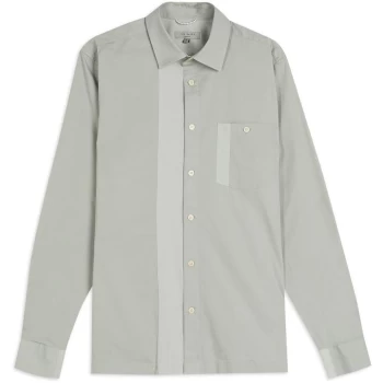 Image of Ted Baker Plantin Panelled Shirt - GREY