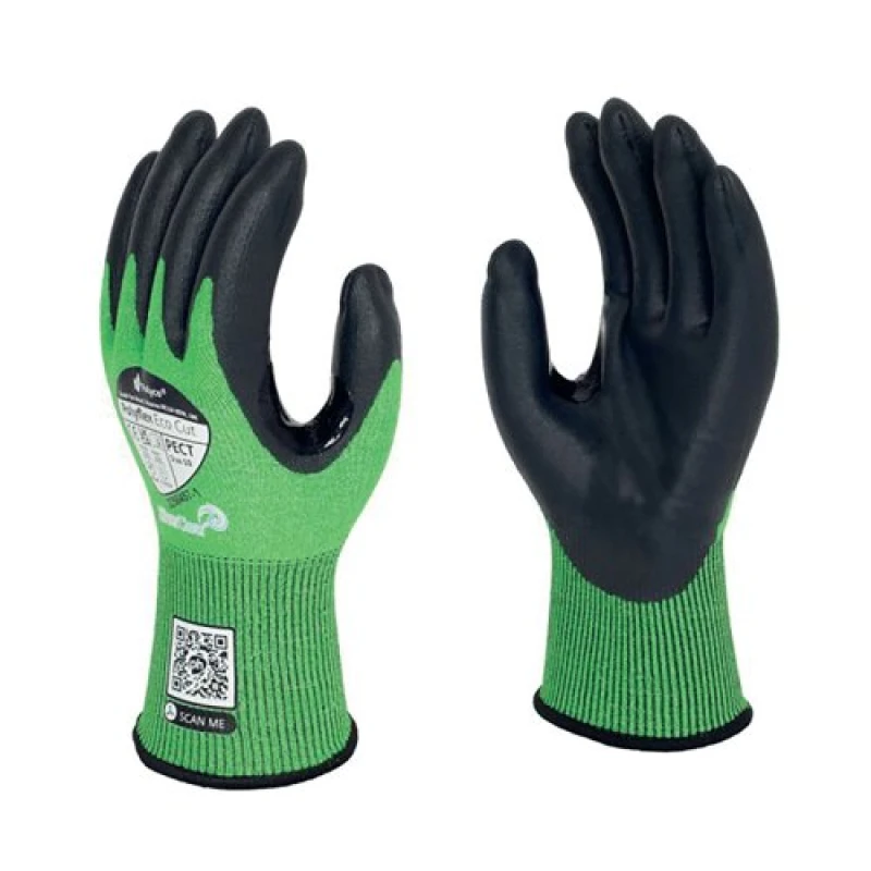 Image of Polyco Polyflex Eco Cut Foamed Nitrile Palm Coated Cut Resistant Gloves Size Medium (10 Pack) PECT/8