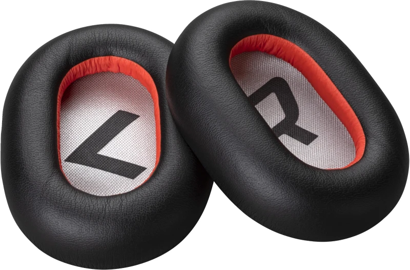 Image of HP Poly Voyager 8200 Black Leatherette Ear Cushions (2 Pieces)