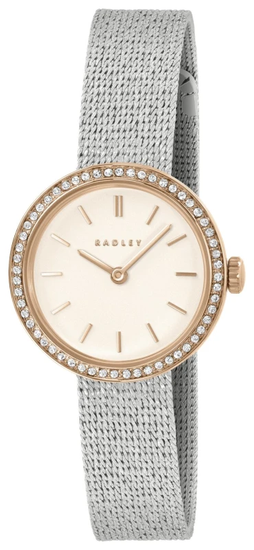 Image of Radley Stone Set Silver Mesh Strap Bracelet Watch