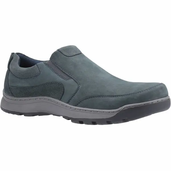 Image of Hush Puppies Mens Jasper Leather Slip On Casual Shoes - UK 6