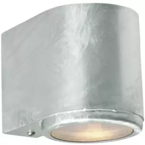 image of Elstead Mandal Outdoor 1 Light Down Wall Light Galvanized , IP44, GU10