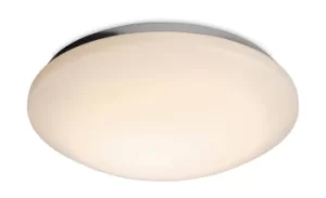 Siena LED Round Flush Bathroom Ceiling Light White Polycarbonate Diffuser IP44