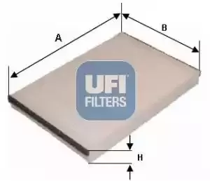 Image of UFI 53.320.00 Interior Air Cabin/ Pollen Filter