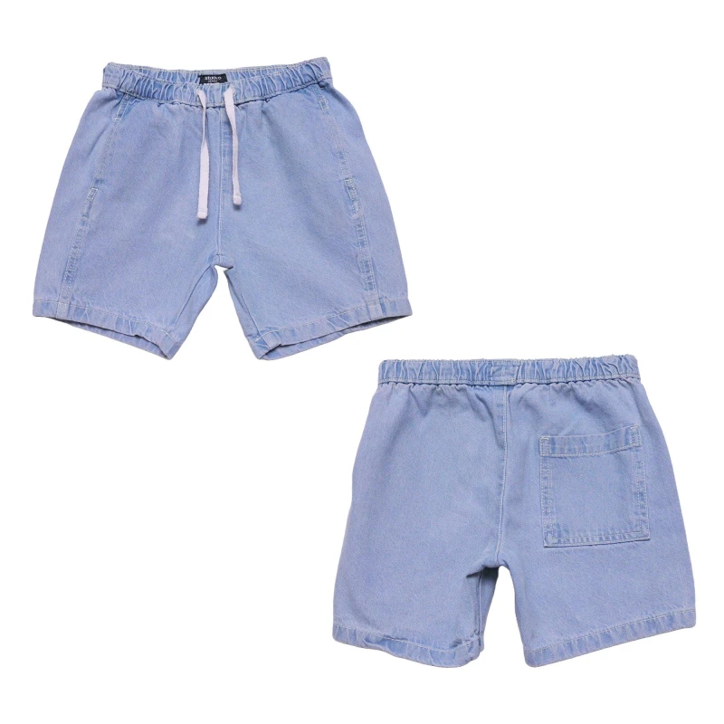 Image of Studio Younger Boys Loose Fit Pull On Shorts - Blue Blue 1 - 2 Years