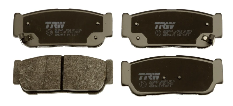 Image of TRW GDB3413 Brake pad set with acoustic wear warning Brake Pad Set,disc brake (402)