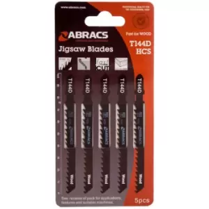 image of Jigsaw Blade Wood T144D (5 Pack) - Abracs