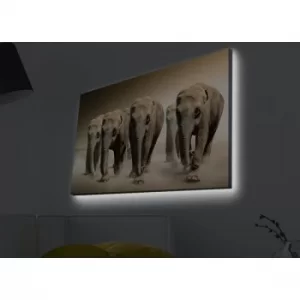 Image of 4570MDACT-029 Multicolor Decorative LED Lighted Canvas Painting