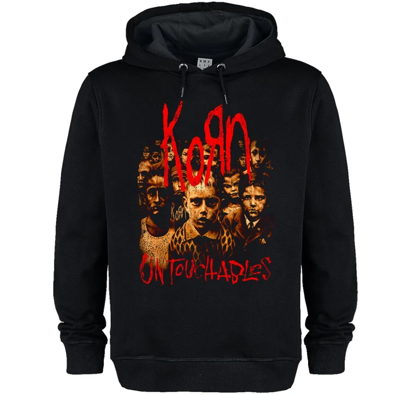 Image of Amplified Amplified Men Untouchables Korn Hoodie in Black Size: X-Small Black XS Male 5063574715607