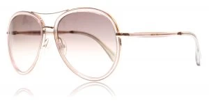 Jimmy Choo Tora/S Sunglasses Pink Glitter QBQ 57mm