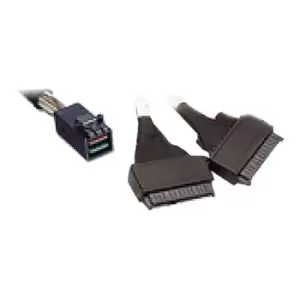 image of Broadcom 1m 2x SFF-8643 to 2x SFF-8639 U.2 SATA Express Cable