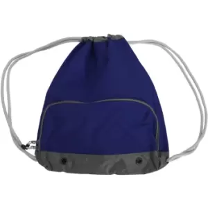 Image of Bagbase - Athleisure Water Resistant Drawstring Sports Gymsac Bag (Pack of 2) (One Size) (French Navy) - French Navy