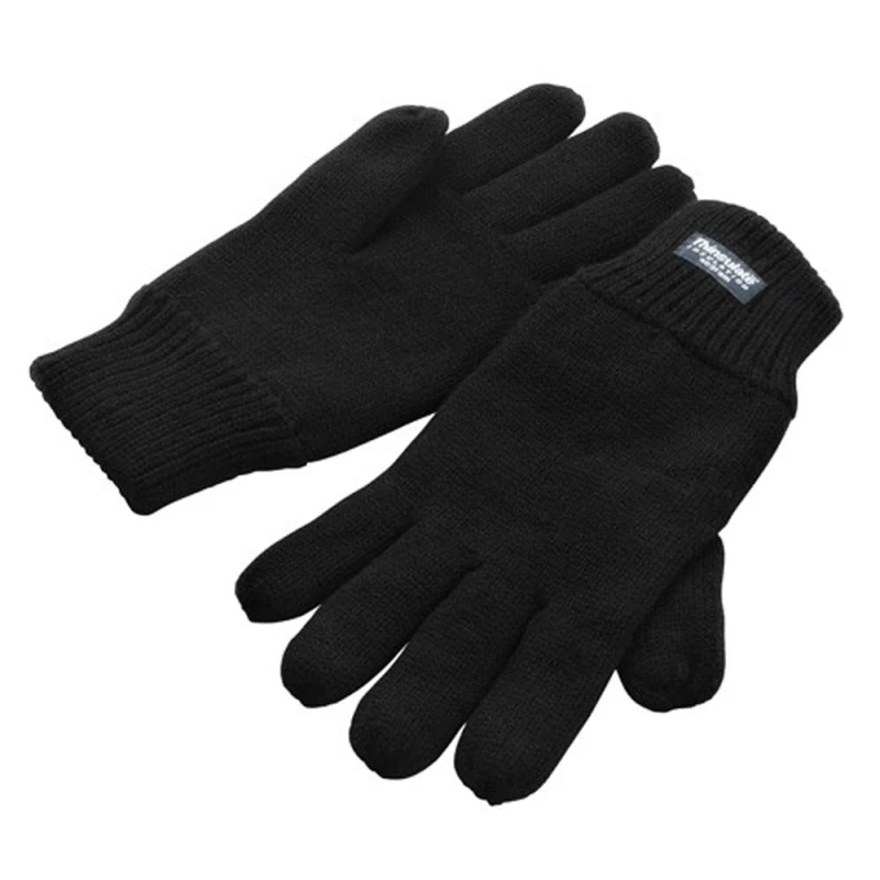 Image of Result Result Men Lined Thinsulate Winter Gloves in Black Size: 2X-large Black XXL Male 5063693969332