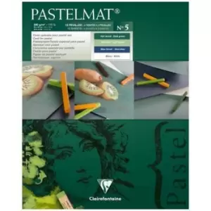 image of Clairefontaine PastelMat Pastel Card Pad No5 Assorted Colours 24cm x 30cm 360gsm 12 Sheets