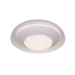 Image of Flush Ceiling Light 36.5cm Round 12W LED 4000K, 960lm, White