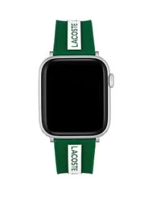 Image of Lacoste 2050005 Watchstrap To Fit Apple Watch Green/White