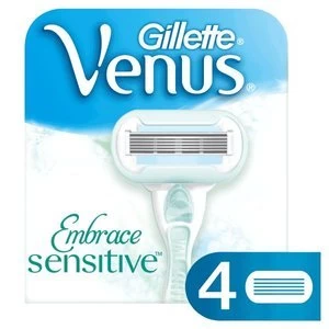 image of Gillette Venus Embrace Sensitive Female Razor Blade Refills