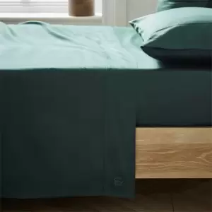 Image of Ted Baker Plain Dye Cotton Flat Sheet - Green