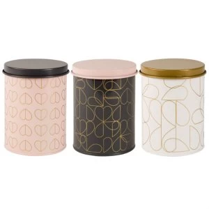 Beau & Elliot Champagne Edit Oyster Dove & Blush Storage Tins