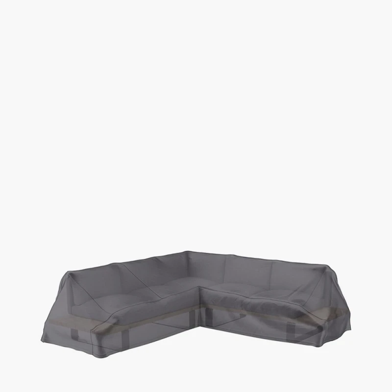 Image of Ruma AeroCover L-Shaped Sofa Breathable Polyester 300x300x90xH30/45/70cm in Dark Grey Size: 1 Pack Dark Grey Unisex 1 Pack