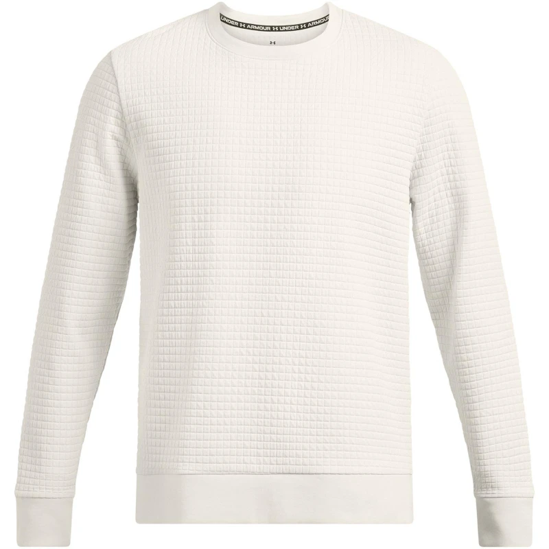 Image of Under Armour Mens Unstoppable Crew Sweatshirt White male S