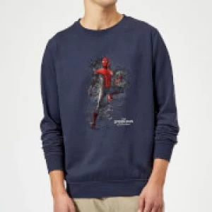 Image of Spider-Man Far From Home Upgraded Suit Sweatshirt - Navy - 5XL
