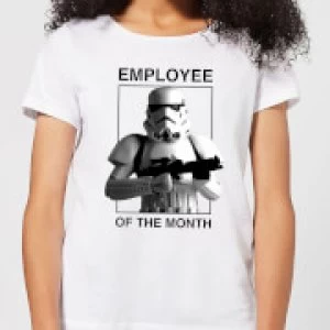 Image of Star Wars Employee Of The Month Womens T-Shirt - White - 3XL