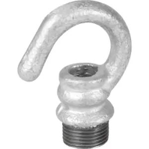 image of Deta Metal Conduit Male Hook GV 20mm Galvanised in Silver