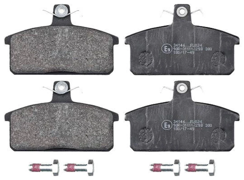 Image of A.B.S. 36146 Brake pad set without integrated wear sensor Brake Pad Set,disc brake (402)