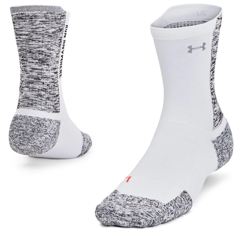 Image of Under Armour AD Run Cushion 1pk Mid - White White 6 - 12 Months